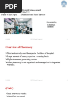 Food Service and Pharmacy, Laundry