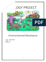 Biology Project Environmental Resistance