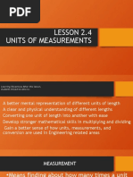 LESSON 2.4 UNITS OF MEASUREMENTS v2