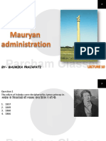 Lecture 10 - Mauryan Administration - 5147546 - 2022 - 10 - 28 - 15 - 22