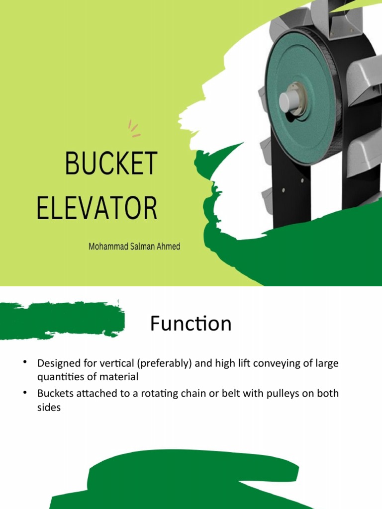 Bucket Elevator Presentation Pdf