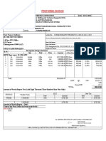 Proforma Invoice for PDI Services of HDPE Pipes