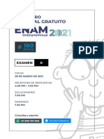 ENAM2021 Free Examen