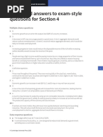 IGCSE Economics Self Assessment Exam Style Question's Answers - Section 4