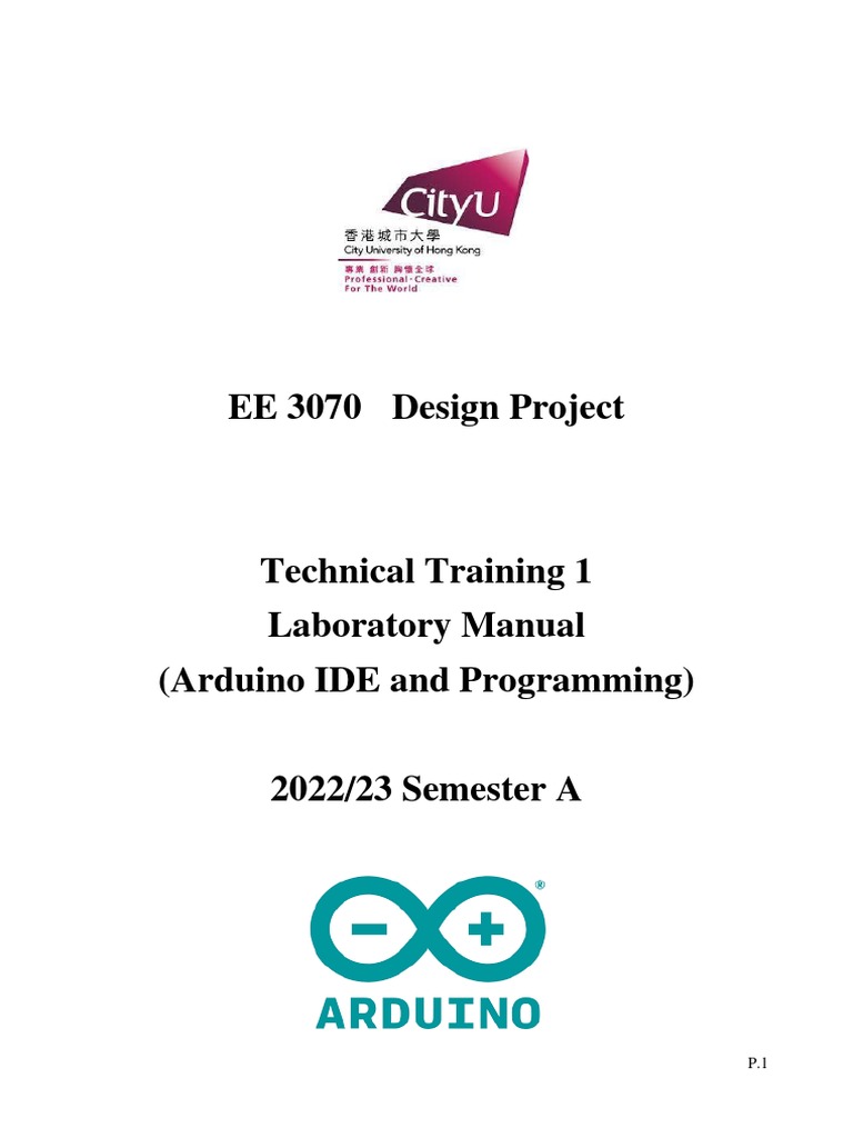 Arduino Training Manual | PDF | Arduino | Computer Program