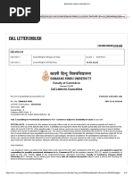 Banaras Hindu University Call Letter