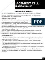 MH Student Guidelines