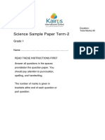 Science - TERM 2 SAMPLE PAPER