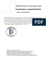 Appunti Di Informatica - Pisa - Fp0607 - Fondamenti Di Programmazione - Appunti Delle Lezioni
