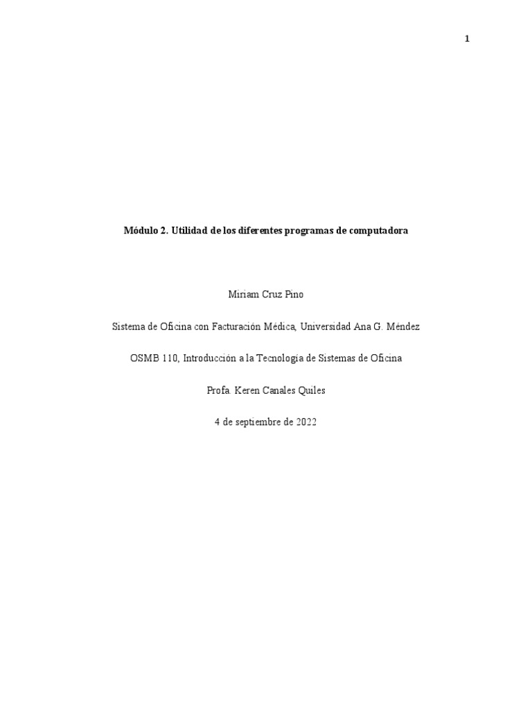 Utilidad de Programas de Computadora | PDF | Software de la aplicacion ...