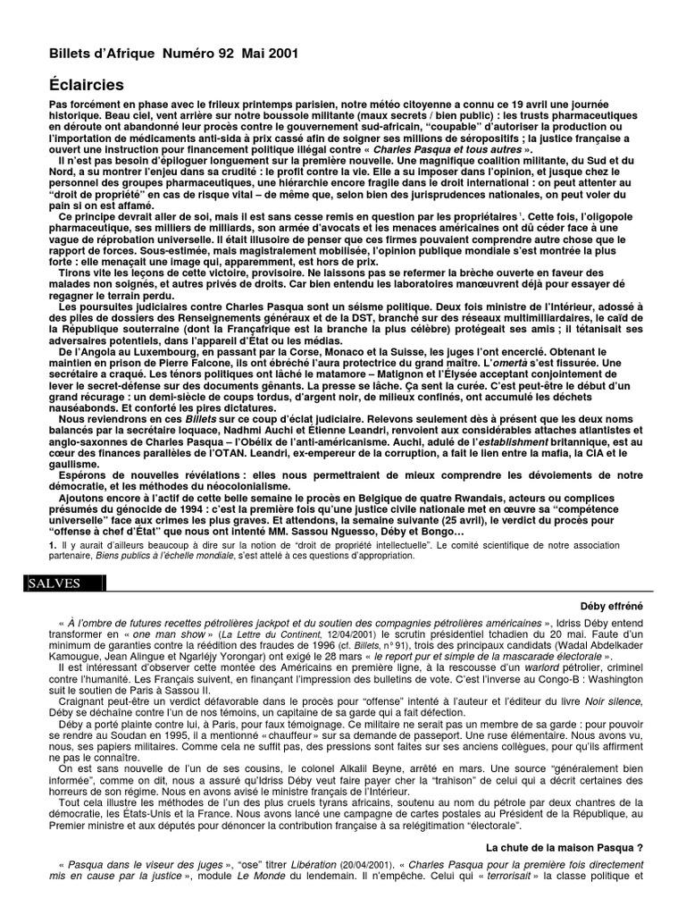 Victoires et défis de la justice en Afrique | PDF | Politique | Histoire