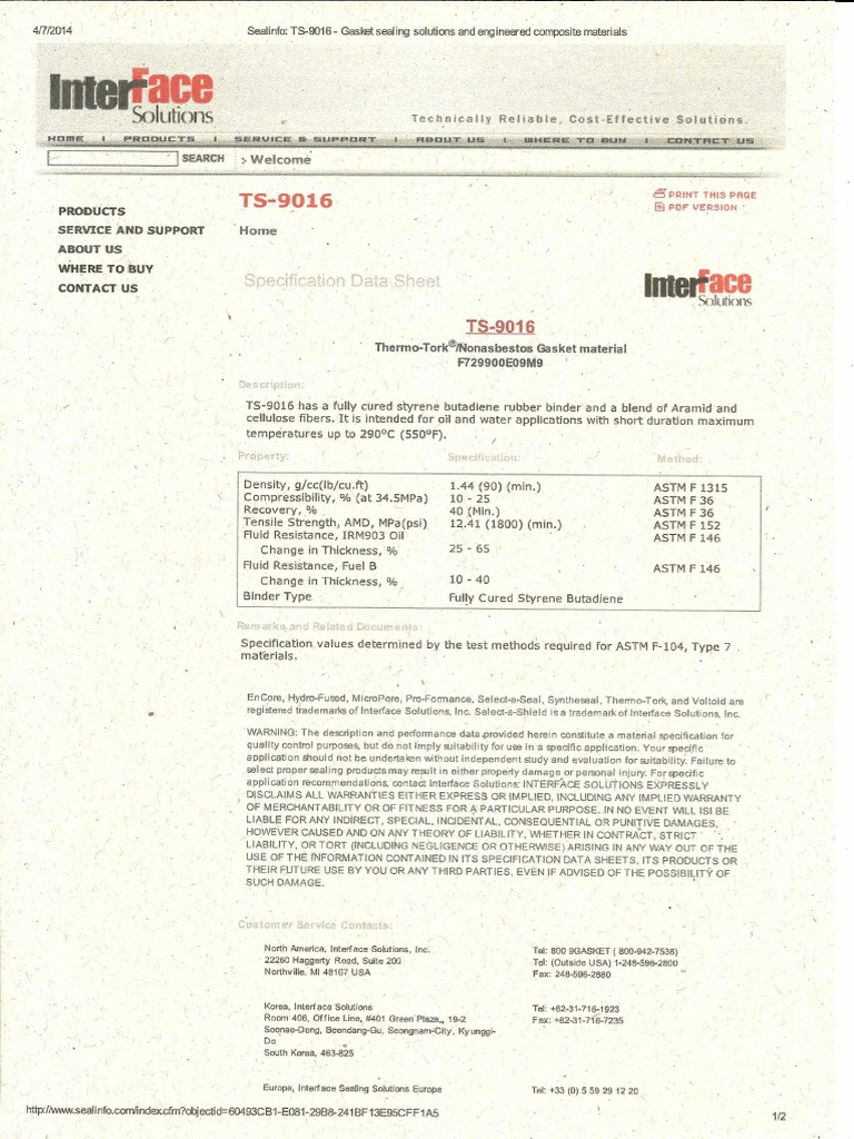 TS 9016 | PDF