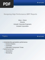 Designing High Performance BIRT Reports