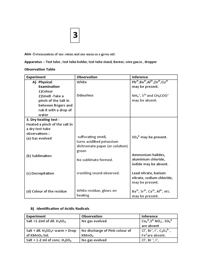 Aluminium Sulphate Salt Analysis | PDF | Salt (Chemistry) | Ammonium