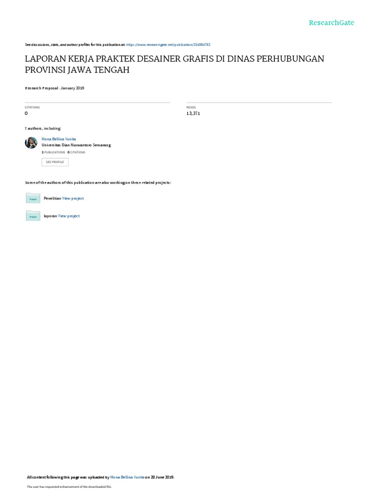 Laporan Magang Desin Grafis | PDF | Seni