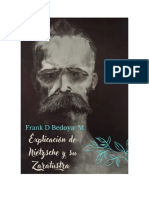 Explicación de Nietzsche y Su Zaratustra - Frank D Bedoya M - 2022