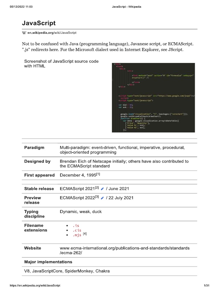 JAVASCRIPT Wiki-EN | PDF