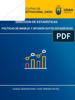 Políticas de manejo y difusión de datos estadísticos UNAH