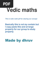 Vedic Math Concept