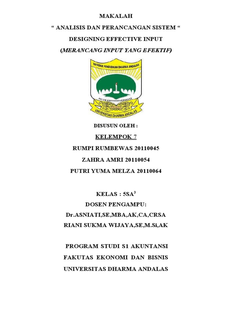 Merancang Formulir Input Efektif | PDF