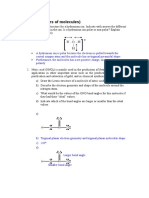 Tutorial (Shapes of Molecules) Answers