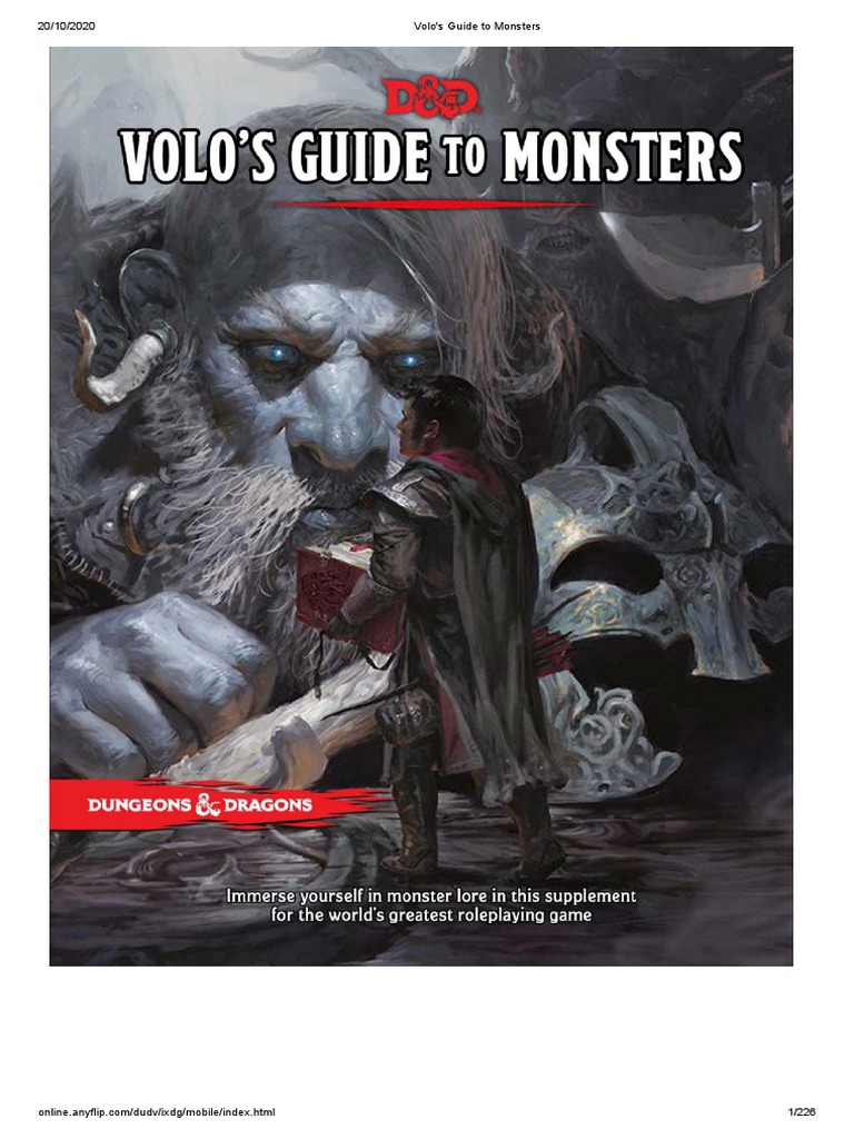 Volo's Guide to Monsters Overview | PDF | Technology & Engineering