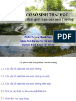 Chuong 2 - Co So Sinh Thai Hoc - Cac Yeu To Gioi Han - 2022 Sep 02