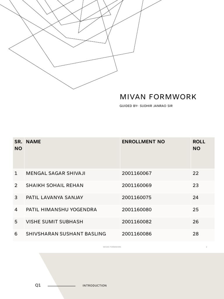 Mivan Formwork | PDF | Concrete | Beam (Structure)