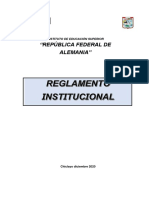 Reglamento Institucional IES RFA