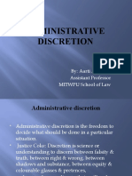 Administrative Discretion