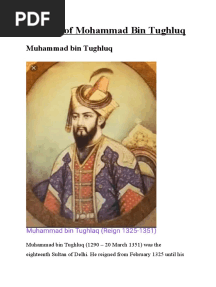 Projects of Mohammad Bin Tughluq 1
