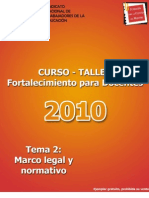 Marco Legal y Formativo