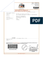 Certificado de vigencia persona jurídica sin fines de lucro The Chinese Nationalist League Antofagasta