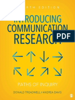 Introducing Communication Research Paths of Inquiry (Donald M. Treadwell, Andrea M. Davis)