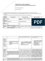 Tabla Descriptiva Sobre Las Características de Diferentes Tipos de Textos