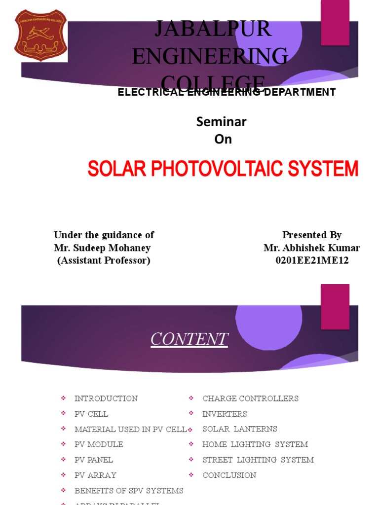 12 Abhishek PDF Photovoltaics Solar Panel