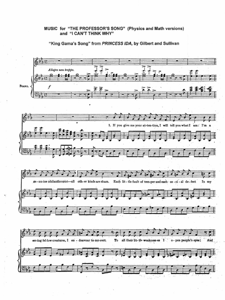 The Professors Song Tom Lehrer Pdf