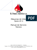 Manual de Servicio Técnico Máquinas de Vídeo Serie VF-3
