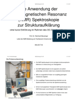 Kernmagnetischen Resonanz Spektroskopie