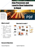 Steel Production Processes in Nepal