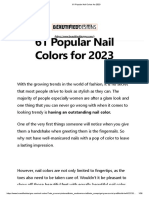 61 Popular Nail Colors For 2023