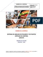 Manual HACCP - EJEMPLO 1