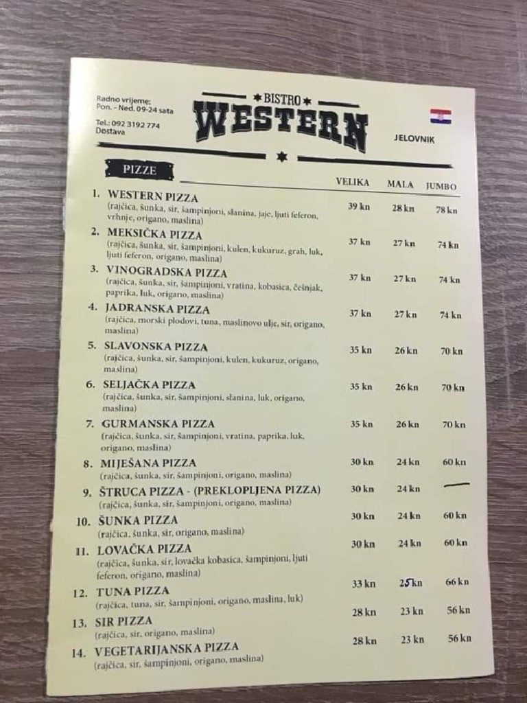 Western Jelovnik PDF