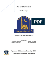 Post Covid-19 Website: Department of Information Technology (DIT)