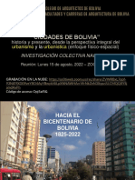 Bolivia (Historia Urbana) Agosto 15 2022