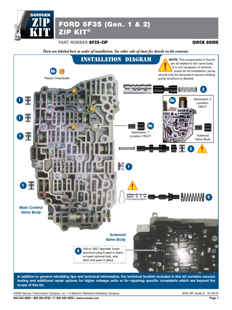 6f35 zip in escape pdf valve clutch