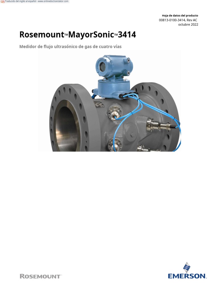 Product Data Sheet Rosemount Seniorsonic 3414 en 8022288.en - Es | PDF ...