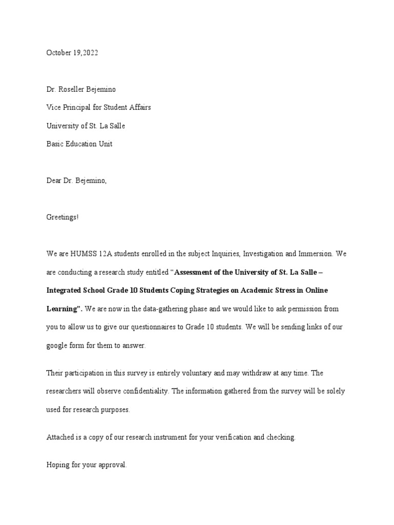 Assessment of academic coping strategies for online learning stress