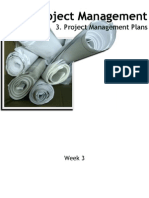 Week-3 - Project Management Plans