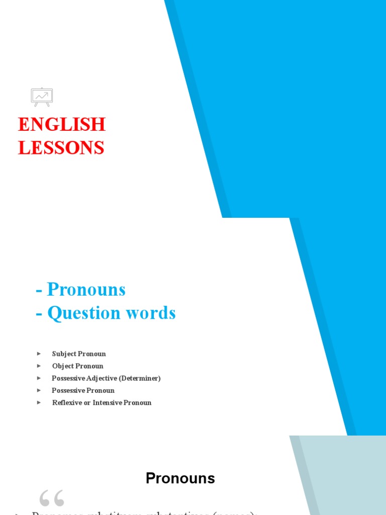 English Pronouns Lesson Pdf Grammatical Number Pronoun